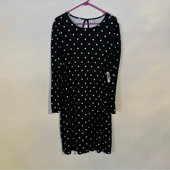 Old Navy | Dresses | Nwt Old Navy Black Polka Dot Long Sleeve Fit Flare Dress | Poshmark Old Navy | Dresses | Nwt Old Navy Black Polka Dot Long Sleeve Fit Flare Dress | Poshmark